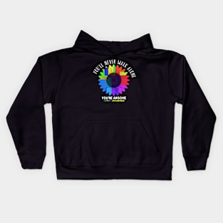 You'll Never Walk Alone Autism Awareness Kids Hoodie